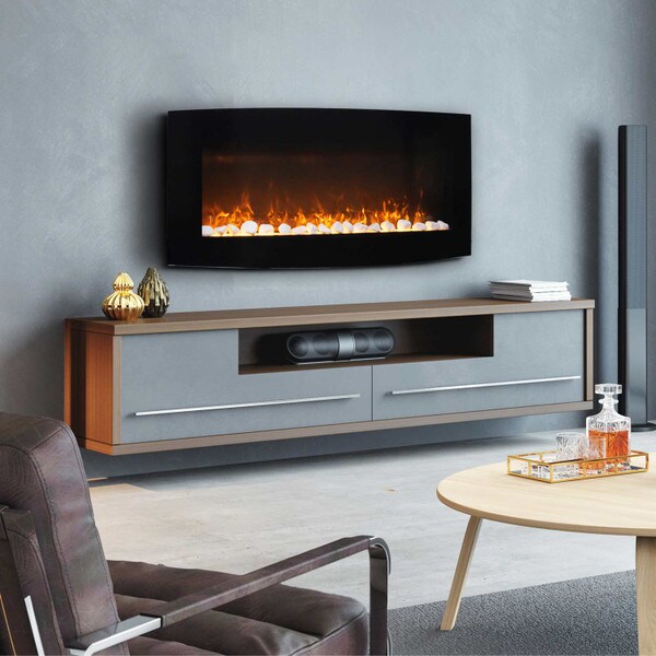 48 inch Curved fireplace